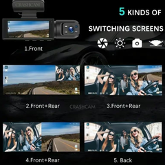 CrashCam Mini - 1080p Front & Rear Dashcam